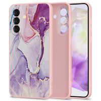 Θήκη Tech Protect Icon Soft Touch για Samsung Galaxy A56 5G με σχέδιο μαρμάρου