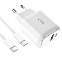 Tech-Protect USB-C και USB-A φορτιστής 20W QC3.0