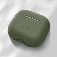 Tech-Protect silicone θήκη AirPods 4 Olive Green