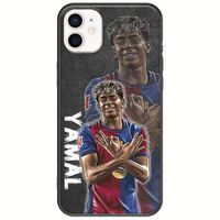 Football Stars - Lamine Yamal iPhone 12 Black TPU (Μαύρη Σιλικόνη)