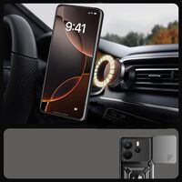 Μαύρη θήκη κινητού Camshield Pro Xiaomi Redmi Note 14 4G με ανυψωμένο πλαίσιο