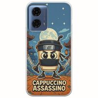 Brainrot - Cappuccino Assasino Motorola Moto G24 Flexible TPU (Διάφανη Σιλικόνη)