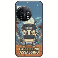 Brainrot - Cappuccino Assasino OnePlus 11 5G Black TPU (Μαύρη Σιλικόνη)