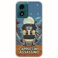 Brainrot - Cappuccino Assasino Motorola Moto G04s Flexible TPU (Διάφανη Σιλικόνη)