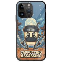 Brainrot - Cappuccino Assasino iPhone 15 Pro Max Groove TPU (Tempered Glass και TPU)
