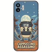 Brainrot - Cappuccino Assasino Nothing Phone (2) Black TPU (Μαύρη Σιλικόνη)
