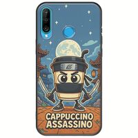 Brainrot - Cappuccino Assasino Huawei P30 Lite Black TPU (Μαύρη Σιλικόνη)