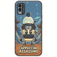 Brainrot - Cappuccino Assasino Nokia C22 Black TPU (Μαύρη Σιλικόνη)