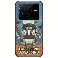 Brainrot - Cappuccino Assasino Vivo X80 Black TPU (Μαύρη Σιλικόνη)