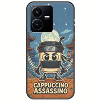 Brainrot - Cappuccino Assasino Vivo Y22s Black TPU (Μαύρη Σιλικόνη)