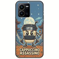 Brainrot - Cappuccino Assasino Vivo Y35 Black TPU (Μαύρη Σιλικόνη)