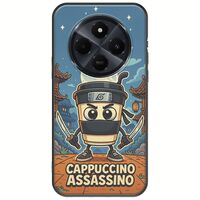Brainrot - Cappuccino Assasino Xiaomi Redmi 14C Black TPU (Μαύρη Σιλικόνη)