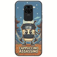 Brainrot - Cappuccino Assasino Xiaomi Redmi Note 9 Black TPU (Μαύρη Σιλικόνη)
