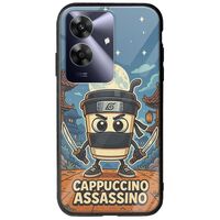 Brainrot - Cappuccino Assasino Realme Note 60 Groove TPU (Tempered Glass και TPU)