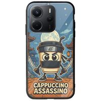 Brainrot - Cappuccino Assasino Xiaomi Redmi Note 14 4G Groove TPU (Tempered Glass και TPU)