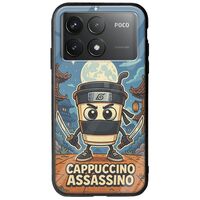 Brainrot - Cappuccino Assasino Xiaomi Poco F6 Pro 5G Groove TPU (Tempered Glass και TPU)