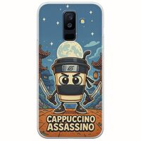 Brainrot - Cappuccino Assasino Samsung Galaxy A6 Plus 2018 Flexible TPU (Διάφανη Σιλικόνη)