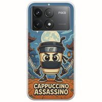 Brainrot - Cappuccino Assasino Xiaomi Poco F6 Pro 5G Flexible TPU (Διάφανη Σιλικόνη)