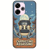 Brainrot - Cappuccino Assasino Xiaomi Redmi 13 4G Black TPU (Μαύρη Σιλικόνη)