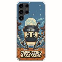 Brainrot - Cappuccino Assasino Samsung Galaxy S23 Ultra 5G Flexible TPU (Διάφανη Σιλικόνη)