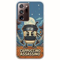 Brainrot - Cappuccino Assasino Samsung Galaxy Note 20 Ultra Flexible TPU (Διάφανη Σιλικόνη)
