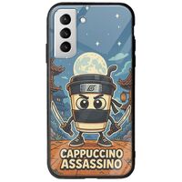 Brainrot - Cappuccino Assasino Samsung Galaxy S22 Plus Groove TPU (Tempered Glass και TPU)