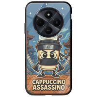 Brainrot - Cappuccino Assasino Xiaomi Redmi 14C Groove TPU (Tempered Glass και TPU)