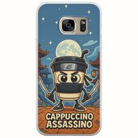 Brainrot - Cappuccino Assasino Samsung Galaxy S7 Edge Flexible TPU (Διάφανη Σιλικόνη)