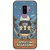 Brainrot - Cappuccino Assasino Samsung Galaxy S9 Plus Black TPU (Μαύρη Σιλικόνη)