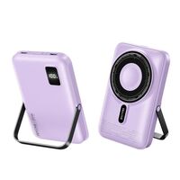Power bank WK WP-17 με MagSafe σε μωβ χρώμα