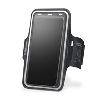 Περιβραχιόνιο κινητού Spigen A703 μαύρο για τρέξιμοΑθλητική θήκη μπράτσου Spigen Dynamic Shield