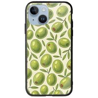 Olive Vibes iPhone 15 Groove TPU (Tempered Glass και TPU)