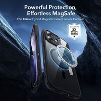 διάφανη-Μαύρη θήκη esr iphone 17 με tempered glass