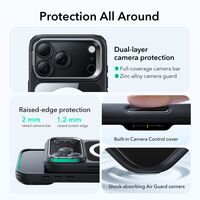 ESR iPhone 17 Pro Max θήκη Clear/Black με ενσωματωμένο kickstand