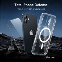 λεπτή διάφανη θήκη iphone 17 με προστασία οθόνης