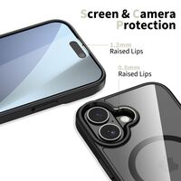 Tech Protect Magmat Clear  Black MagSafe Case iPhone 17