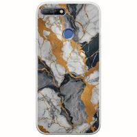 The Marble Collection - Artistic Huawei Y6 Prime 2018 Flexible TPU (Διάφανη Σιλικόνη)