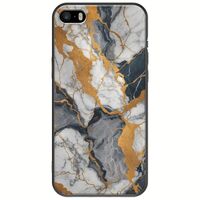 The Marble Collection - Artistic iPhone 5/5s/SE 2016 Black TPU (Μαύρη Σιλικόνη)