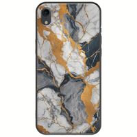 The Marble Collection - Artistic iPhone XR Black TPU (Μαύρη Σιλικόνη)
