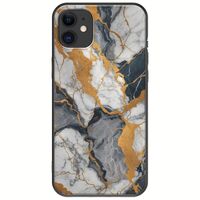 The Marble Collection - Artistic iPhone 11 Black TPU (Μαύρη Σιλικόνη)