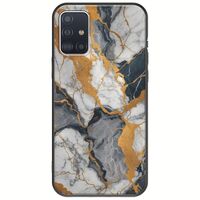 The Marble Collection - Artistic Samsung Galaxy A51 Black TPU (Μαύρη Σιλικόνη)