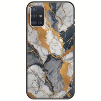 The Marble Collection - Artistic Samsung Galaxy A71 Black TPU (Μαύρη Σιλικόνη)