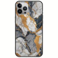 The Marble Collection - Artistic iPhone 12 Pro Max Black TPU (Μαύρη Σιλικόνη)