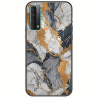 The Marble Collection - Artistic Huawei P Smart 2021 Black TPU (Μαύρη Σιλικόνη)
