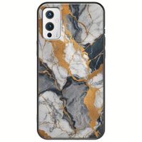 The Marble Collection - Artistic OnePlus 9 Black TPU (Μαύρη Σιλικόνη)