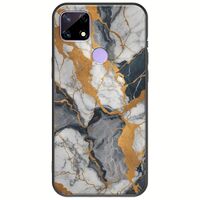 The Marble Collection - Artistic Realme C21 Black TPU (Μαύρη Σιλικόνη)