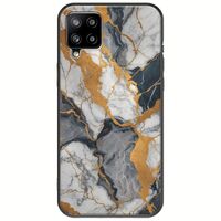 The Marble Collection - Artistic Samsung Galaxy A22 4G Black TPU (Μαύρη Σιλικόνη)