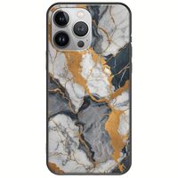 The Marble Collection - Artistic iPhone 13 Pro Max Black TPU (Μαύρη Σιλικόνη)