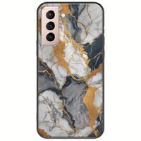 The Marble Collection - Artistic Samsung Galaxy S21 FE 5G Black TPU (Μαύρη Σιλικόνη)