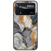 The Marble Collection - Artistic Xiaomi Poco X4 Pro 5G Black TPU (Μαύρη Σιλικόνη)